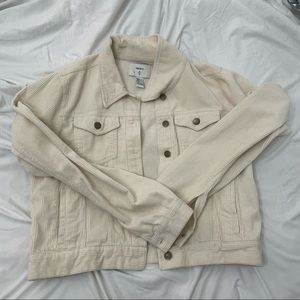 Forever 21 Off White Corduroy Jacket